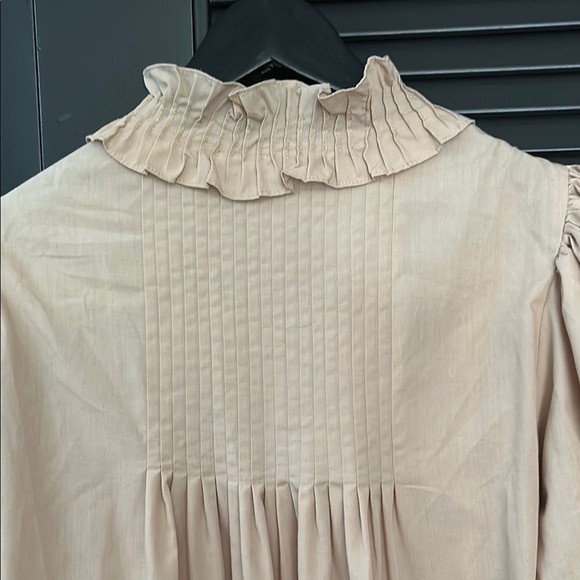 Rodner Figueroa Amazing Coquette Beige-y Pink Ruffle Dress, Size Small - Picture 11 of 15